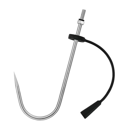 SANLIKE 6MM Stainless Steel Fishing Gaff Hook Screw Thread Protective Cover