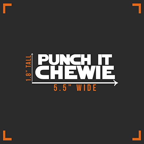 Punch It Chewie Vinyl Sticker Decal - 5.5" x 1"