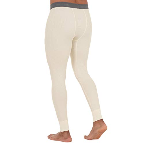 Fruit of the Loom Premium Men’s Waffle Thermal Bottoms – Large / Natural, 1 Pack