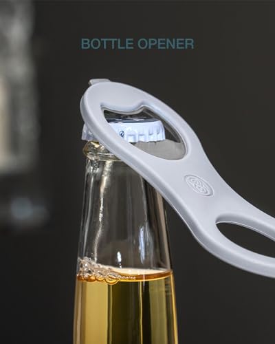 Magnetic Beer Bottle and Soda Can Opener with Cap Catcher for Refrigerator