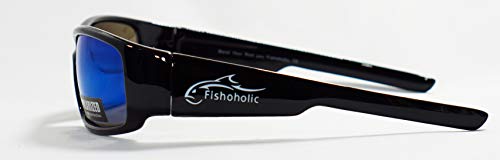 Polarized Fishing Sunglasses with UV400 Protection - Blue Mirror Lens