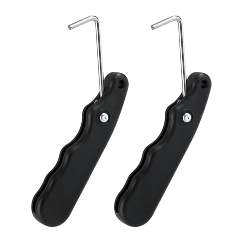 Ice Skate Lace Tightener - Foldable Black Shoe Puller Tool
