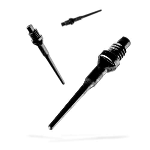 Soft Tip Dart Points - Tufflex II 2BA Thread - Black, 500 Pack
