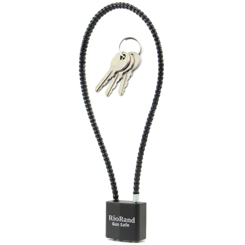 Keyed Alike Cable Gun Lock - 8.5" & 15" with 3 Keys