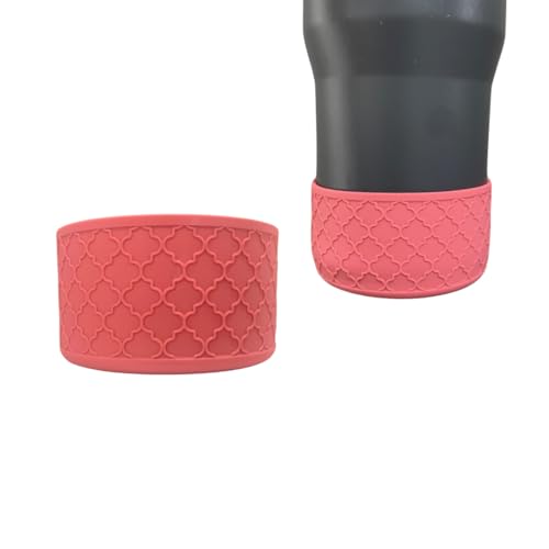 Silicone Boot for Stanley Tumbler - Coral Pink Textured