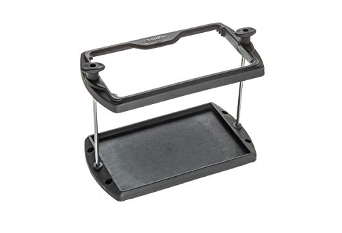 Attwood 9096-5 USCG-Approved Heavy Duty Marine Battery Tray, Adjustable, Black - One Size