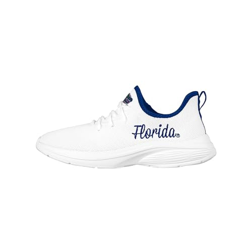 Women's White Florida Gators Team Logo Athletic Sneakers