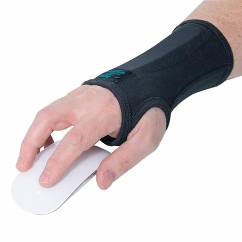 IMAK Brownmed RSI SmartGlove - Glove for Arthritis, Tendonitis & Carpal Tunnel - Compression Glove - Working & Gaming Wrist Support Brace with Splint - Small
