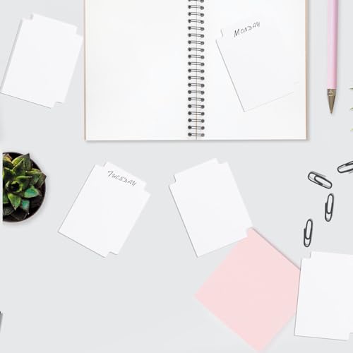 Trading Card Dividers - 100 White Organizers, 2.7 x 3.8 Inches