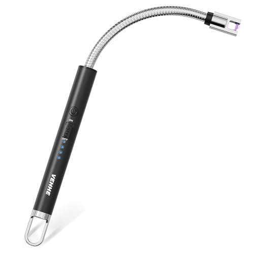 USB-C Rechargeable Electric Candle Lighter with Flexible Neck - Black