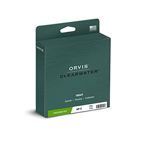 Orvis Clearwater Fly Line WF 5 Moss for Beginner & All-Around Fly Fishing