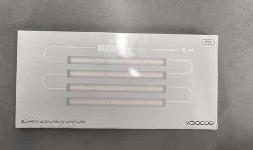 GOODEA Plug-in Under Cabinet Lights, 12inch Ultra Thin LED Dimmable Closet Lights with Memory Function, 3 Color Temperature Under Counter Lights for Kitchen, Cabinet, Workbench, Bookshelf, Desk