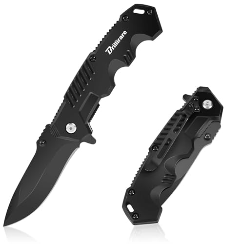 Folding Pocket Knife, 2.6-inch AUS10 Steel EDC Knife with Glass Breaker
