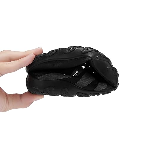 Racqua Water Shoes for Men Women - Quick Dry Barefoot Swim & Beach Footwear, Size 5.5 Women / 4.5 Men, Black HD131W