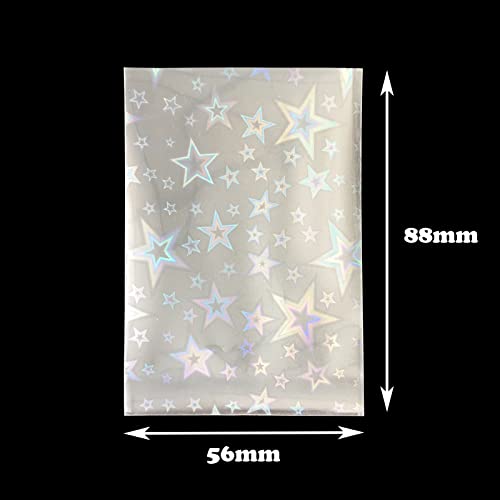 Kpop Photocard Sleeves - 100pcs Star Trading Card Protectors 56x88mm