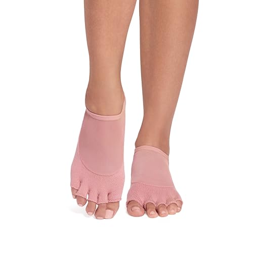Toesox Luna Grip Socks Half-Toe for Pilates, Yoga & Dance – Non-Slip Barre Socks