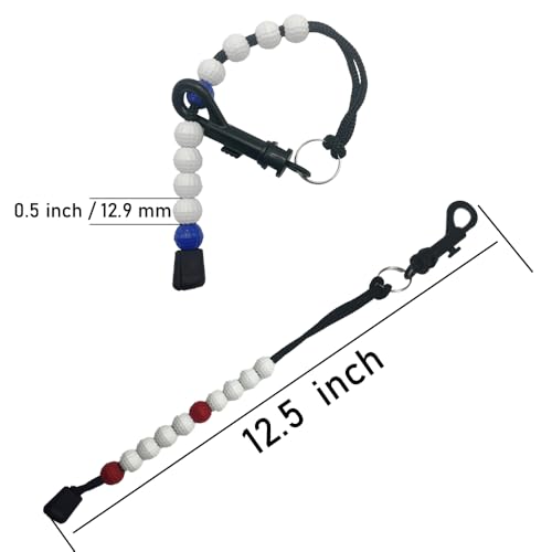 Golf Beads Score Counter - 4 Durable Colorful Beads