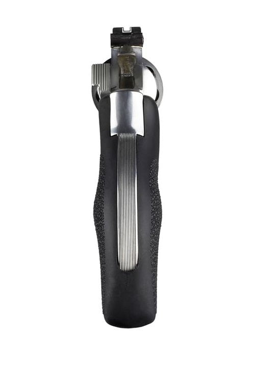 Hogue OverMolded Rubber Full Size Grip for S&W K & L Frame Round Butt, 500, 460, & Governor Model, Black - 19000