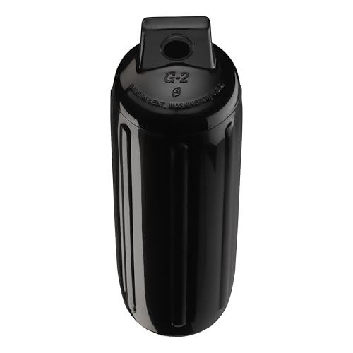Polyform G-2 Boat Fender Black 4.5 x 15.5 Inches - Suitable for 10-20 ft. Boats