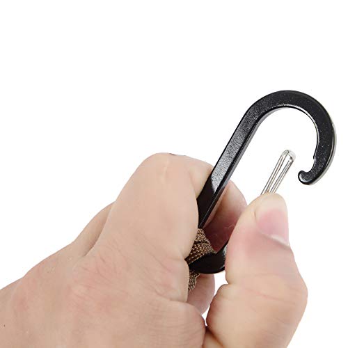 Heavy Duty Paracord Keychain Carabiner Clips - 5 Pack