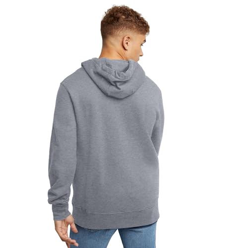 Hanes Men's XX-Large Navy Pe Heather Midweight Fleece Hoodie Pullover Sweatshirt
