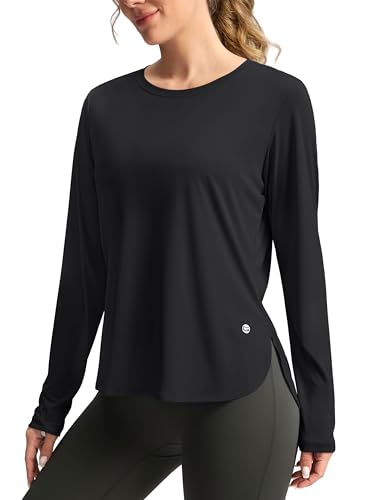 Women's UPF 50+ Long Sleeve Sun Shirt - Lightweight Quick Dry Athletic Top