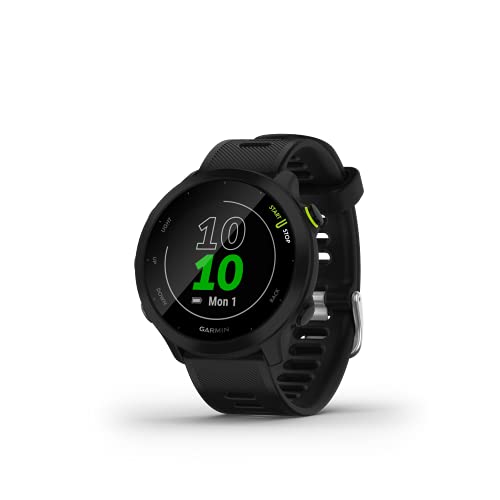 GPS Running Watch - Garmin Forerunner 55 with Daily Workouts - Black