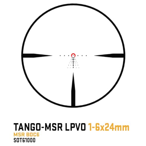 Tango-MSR 1-6x24mm Waterproof Hunting Riflescope - MSR BDC-6 Reticle