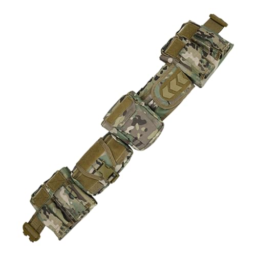 YAKEDA Cp Tactical Battle Belt Set with Pouches - Quick Release Airsoft Duty Belt for Men