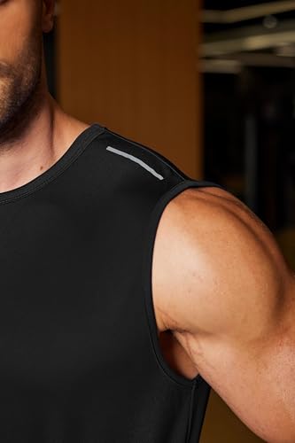 Men's Quick Dry Sleeveless Workout Tank Top - Moisture Wicking Athletic Shirt