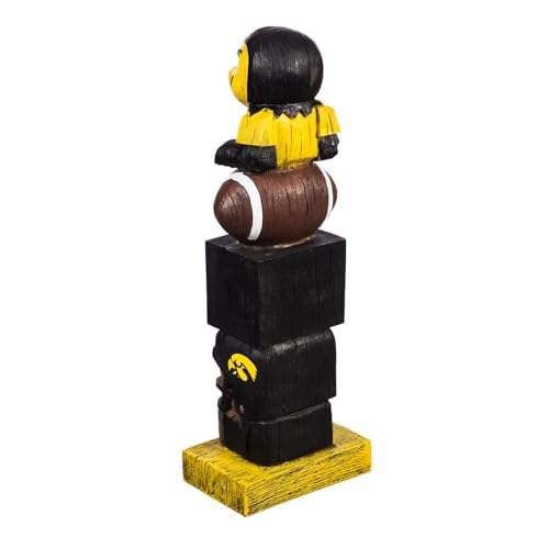 Iowa Hawkeyes Tiki Team Totem Garden Statue - 16" Tall