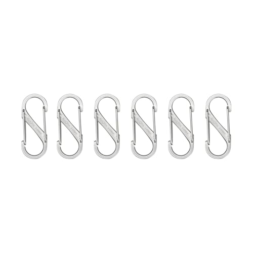 Nite Ize SB1-11-6R3 S-Biner Dual Carabiner Pack of 1 Stainless Steel Key Holder