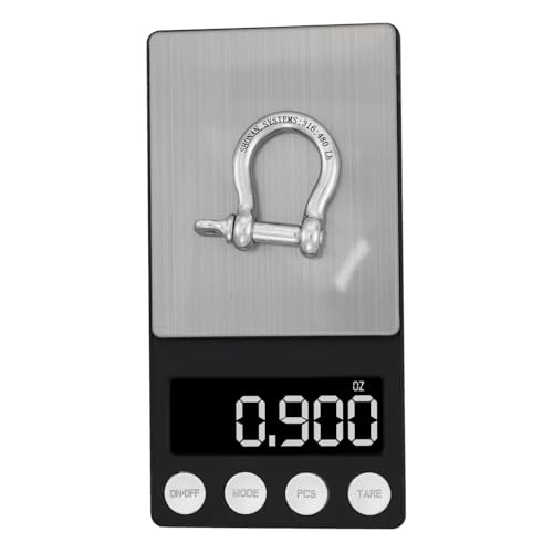 1/4" Marine Grade Stainless Steel Bow Shackles - 6 Pcs, 480 Lbs Capacity
