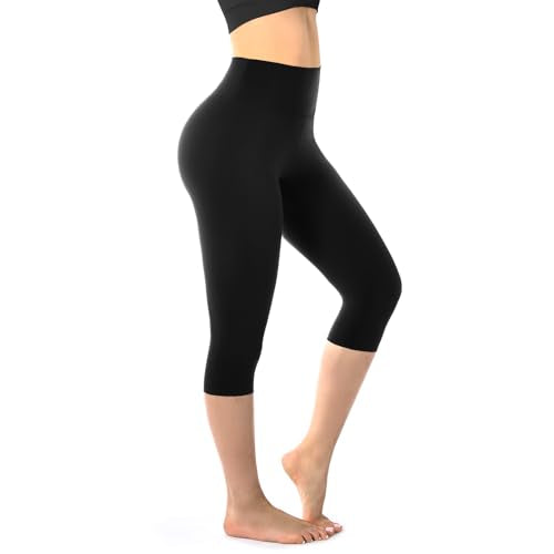 High Waisted Capri Leggings for Women - Buttery Soft Yoga Pants