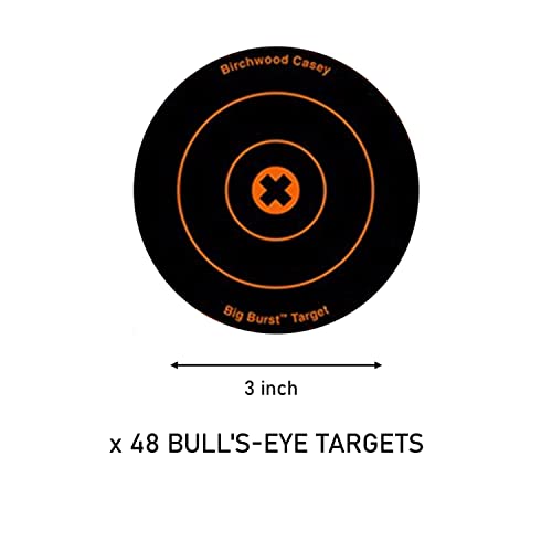 Big Burst Reactive Bullseye Shooting Targets - 3" - 3 Count