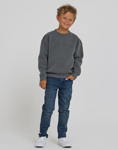 PURE CHAMP Boys 3-Pack Long Sleeve Crewneck Sweatshirts - Black, Navy, Charcoal