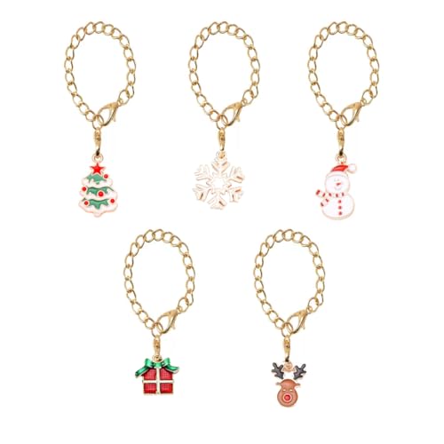 5PCS Christmas Accessories for Stanley Cup Tumbler - Keychain Charms