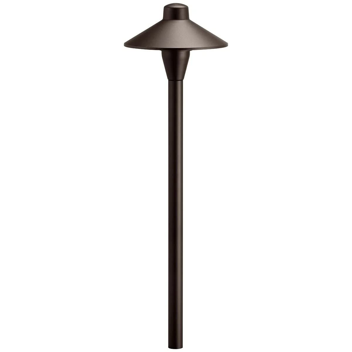 KICHLER 12V Path Light in Textured Architectural Bronze, Durable Landscape Lighting, (21" H x 6.75" Dia), 15478AZT