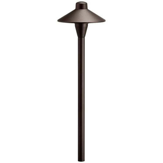KICHLER 12V Path Light in Textured Architectural Bronze, Durable Landscape Lighting, (21" H x 6.75" Dia), 15478AZT