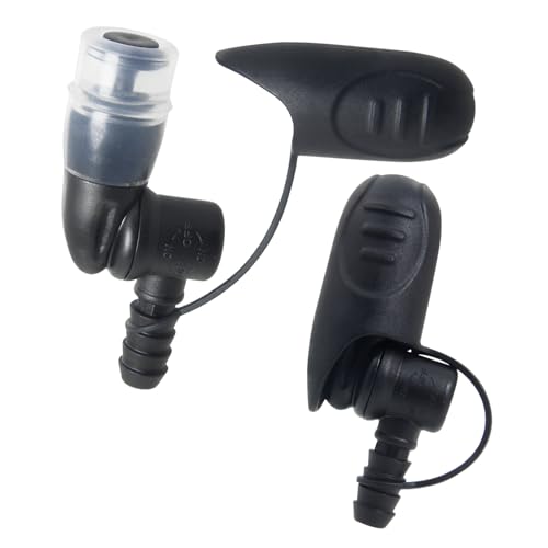KIBBEH 2 Pack Black Hydration Bladder Bite Valve Replacement Mouthpieces