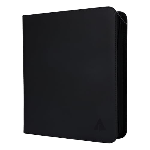 Rayvol Black Trading Card Binder 9-Pocket Pages for 1404 Cards, Water-Resistant