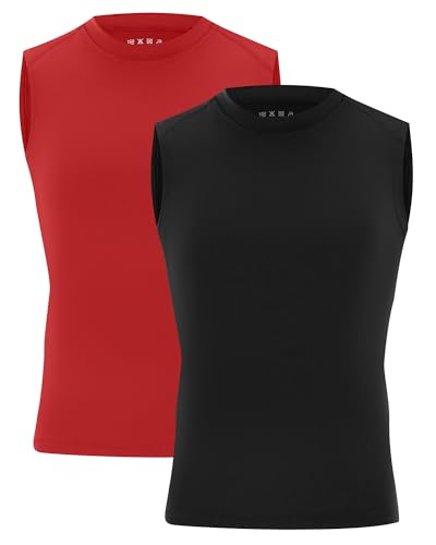 Youth Compression Shirt for Boys - Sleeveless Athletic Tank Top