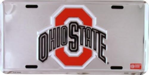 Ohio State Buckeyes License Plate - 6x12 Aluminum Team Car Badge