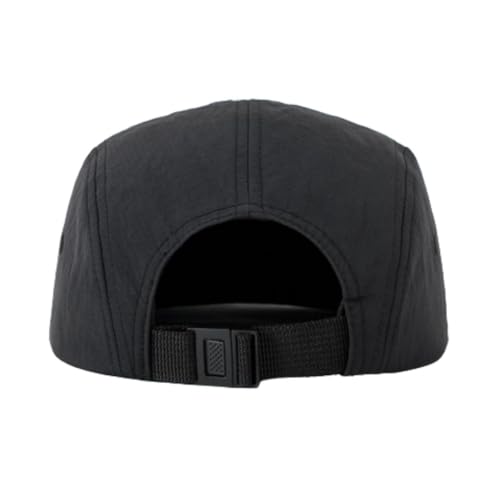FASHIXD 5-Panel Running Hat Waterproof Nylon Quick-Dry Sun Cap – One Size, Black