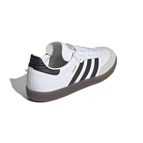 Adidas Samba Indoor Soccer Shoes - White/Black/Vivid Red - Size 8 Women/7 Men