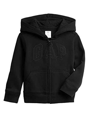 GAP Baby Boys' Playtime Favorites Logo Full Zip Hoodie 12-18 Months True Black V2