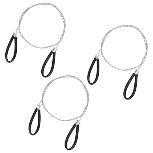 3-Piece Stainless Steel Cable Saw Set - Portable Wire Cutting Tool