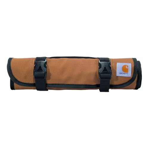 Carhartt 18 Pocket Utility Roll, Durable Water-Resistant Tool Organization Roll Bag