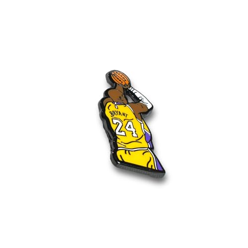 Los Angeles Basketball Enamel Lapel Pin - Shooting