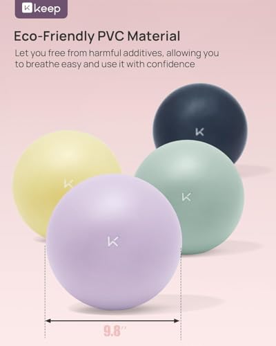 Anti-Burst Exercise Ball - Thickened Yoga & Pilates Ball 25cm - Pale Green
